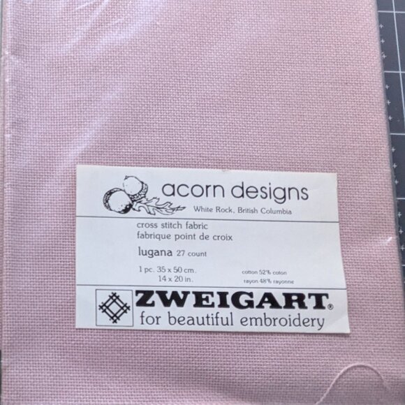 Zweigart Cross Stitch Fabric - Set of 2 - Hardanger 22 ct & Lugana 27 ct - Picture 3 of 4